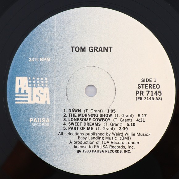 Tom Grant - Self Titled - 1983 Jazz Mono 12" LP Vinyl Record Pausa PR 7145 - Picture 7 of 16